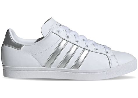 adidas Coast Star White Silver Metallic (Women's) 